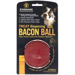 Starmark Treat Bacon Ball S. Hållbar godisboll med bacon doft. 