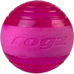 Rogz Squeekz Fetch Ball Rosa. Studsboll med pip för aktiv lek. 
