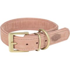 Trixie Halsband Pure Rosa XS. Mjukt hundhalsband i nubuckläder. 