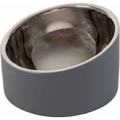 Ozami. Skål Eclipse Grå 230 ml. Stabil skål med lägre framkant. 