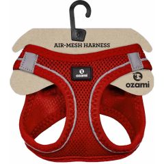 Ozami. Sele Air-Mesh Röd. Mjuk och luftig sele i mesh-tyg. 