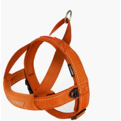 Ezydog Sele QuickFit Orange XXS. Bekväm hundsele med perfekt passform. 