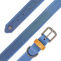 Sötnos Reflexhalsband Blå XS. Helreflekterande hundhalsband. 