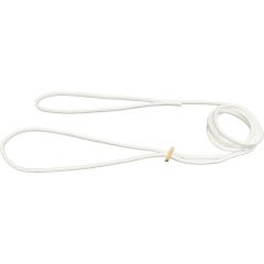 Alac Utställningskoppel med skjutsölja Vit 4x190. Kombi koppel för utställning och träning.