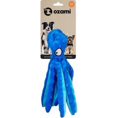 Ozami. Hundleksak Bläckfisk Prassel Blå. Rolig leksak med spännande ljud. 