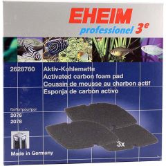 Eheim Professionel 3e/5e Kolfilter 3p. Kolfilterplatta för akvarium med aktivt kol. 