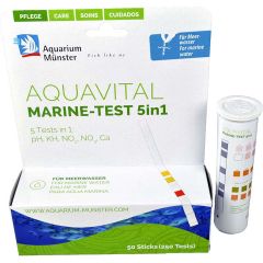 Aquarium Münster Marine-Test 5i1. 50 teststickor för saltvatten. 