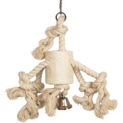 Ozami. Fågelleksak Michael. Fågelleksak med luffa och bjällra. 