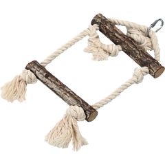 Ozami. Fågelgunga Rolf. Fågelgunga i trä med robust rep. 