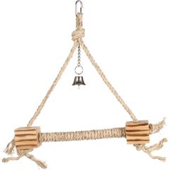 Flamingo. Fågelgunga BBQ Swing. Fågelgunga med sisalep och bjällra. 