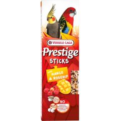 Versele-Laga. Prestige Sticks Exotisk Parakit 2p. Ugnsbakade pinnar med ananas och mango.