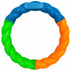 Kong Twistz High-Viz Ring S. Självlysande gummiring för hund. 