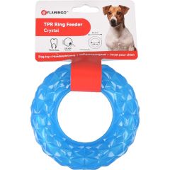 Flamingo. Leksak Ring Feeder Crystal S. Lekring som kan fyllas med snacks. 