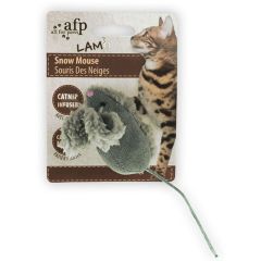 All For Paws. AFP Kattleksak Snow Mouse. Mus med kattmynta och prassel. 