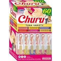 Churu Tuna Variety 60-pack. Megapack med churu tonfisk krämgodis. 