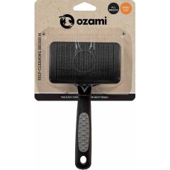 Ozami. Karda Självrengörande. Självrengörande karda för tjocka pälsar. 