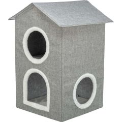 Trixie. Igloo Nora 2-våning Grå. Grotta med vadderade ytor. 
