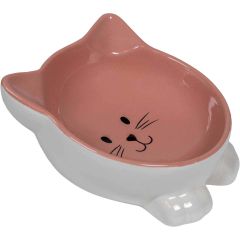Ozami Matskål Kattform Rosa. Ergonomisk matskål i söt kattform.