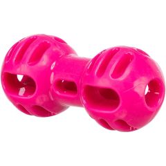 Trixie. Soft & Strong Hantel Rosa 11cm. Mjuk och slitstark gummileksak. 