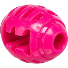 Trixie. Soft & Strong Rugby Rosa 8,5cm. Slitstark gummiboll för fartfylld lek. 