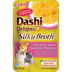 Dashi Delights Silky Broth Chicken Salmon. Kycklingflingor med lax i dashi buljong. 
