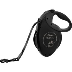 Flexi Giant Black Edition 8m L. Rullkoppel för stora hundar.