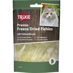 Trixie. Frystorkade Fiskar Kyckling. Frystorkat kattgodis med kyckling. 