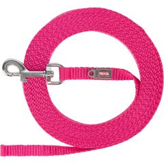 Trixie. Spårlina Ultralätt Fuchsia. Extra lätt dressyrlina för små hundar.