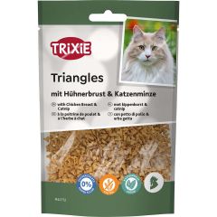 Trixie. Trianglar Kyckling & Kattmynta. Kattgodis med kycklingbröst och kattmynta. 