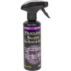 Petwise Pälsglans/Balsam. Glansgivande balsamspray till katt och hund.