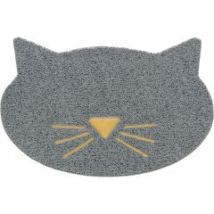 Trixie. Kattlådematta Kattansikte. Kattformad kattsandmatta i PVC. 