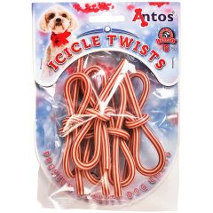 Antos. Julgodis Icicle Twists 68g. Festliga julgodis med kyckling.