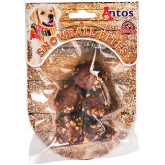 Antos. Julgodis Snowball Bites. Julgodis med kyckling och lax.