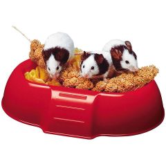 Ferplast Matskål Dada. Låg matskål i robust plast för hamster.