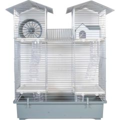 WD-IMPEX. Hamsterbur Tower Grå. Hög hamsterbur med flera nivåer.