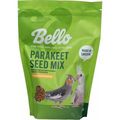 Bello Fröblandning Parakit. Parakitfoder med vitaminpärlor och snäckskal. 