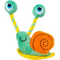 Kong Bendeez Snail. Quiltad snigel med pip och rep.