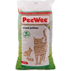 PeeWee träpellets tillverkad av svensk tall och rödgran