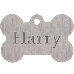 Graverad ID-Bricka med egen text.