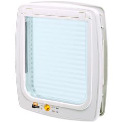 Ferplast Swing 15 Vit. Lucka med vindstopp och 4-vägs låsning