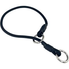 Alac dressyrhalsband med förkromade koppelringar.