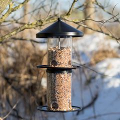 Fågelmatare Svart 36cm