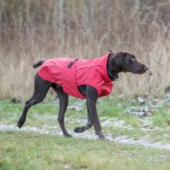 Trixie. Regntäcke Vimy Röd 25cm. Skyddar hunden från vind och regn.