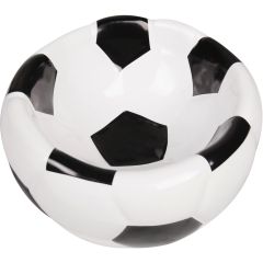 Keramikskål Fotboll 15cm/300ml. Matskål i keramik med fotboll design.
