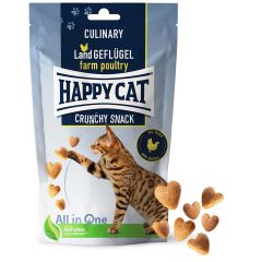 HappyCat. HappyCat Crunchy Snack Poultry. Krispiga godis hjärtan med fågel .