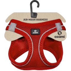 Ozami. Sele Air-Mesh Röd 3XS. Mjuk och luftig sele i mesh-tyg.