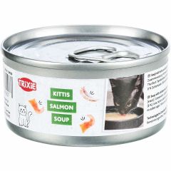 Trixie. Laxsoppa Kyckling & Lax 80g. Laxsoppa med kyckling och räkor.