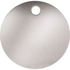 ID-Bricka Rund Silver XS. Elegant med dubbelsidig gravyr.