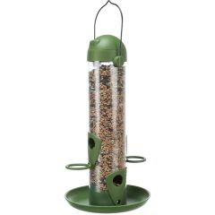 Trixie Fågelmatare Grön 750ml. Diskret frödispenser med öppningsbart lock.